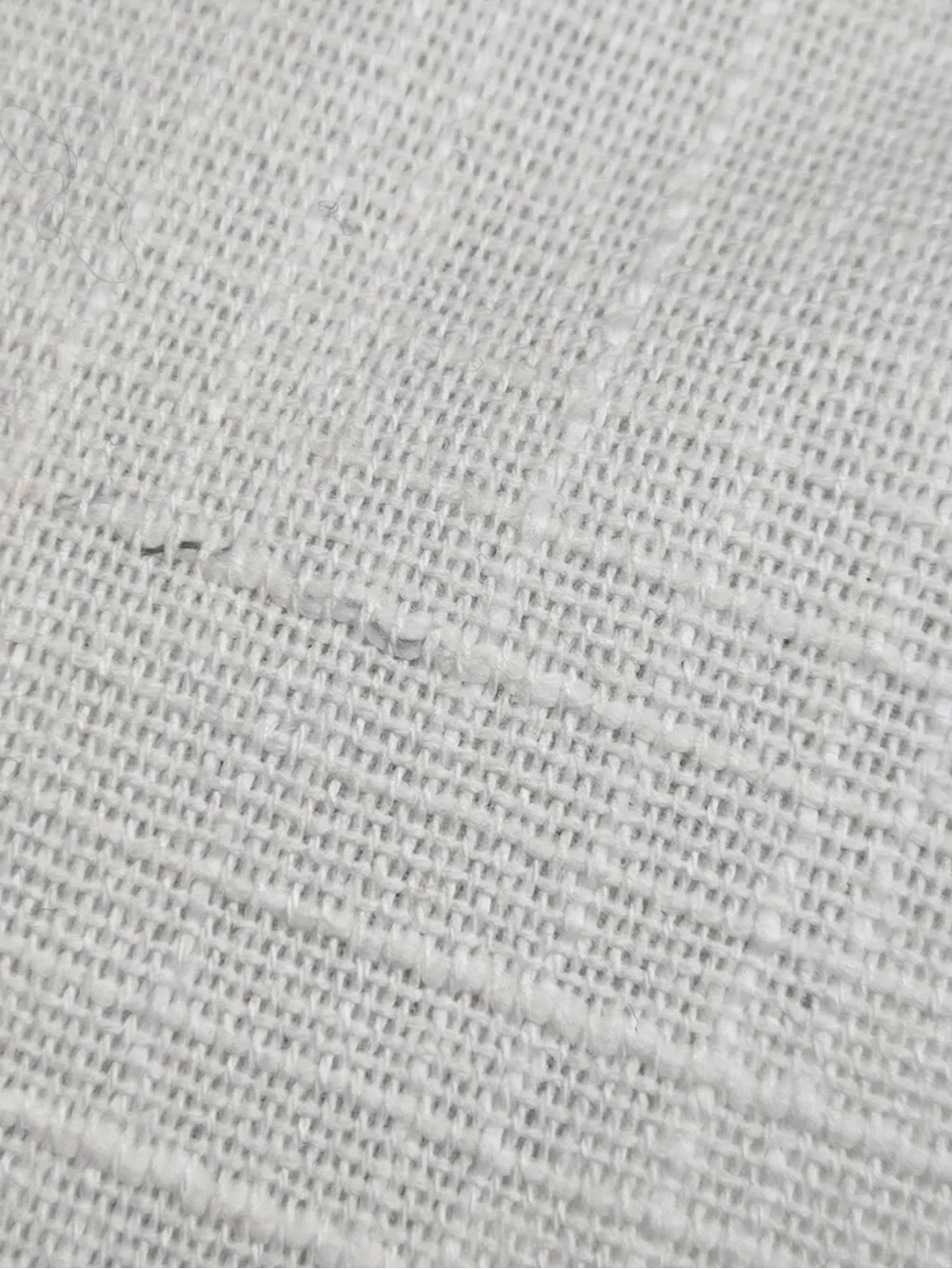 QUINCE Set Of 2 48x96 Cotton Slub Blackout Curtains White 0741